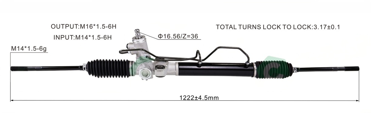 Matrix FC 1-10 G4GB Hydraulic Power Steering Rack | KITLAMT