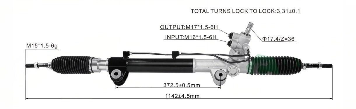 江铃新款域虎5 Hydraulic Power Steering Rack | KITLAMT