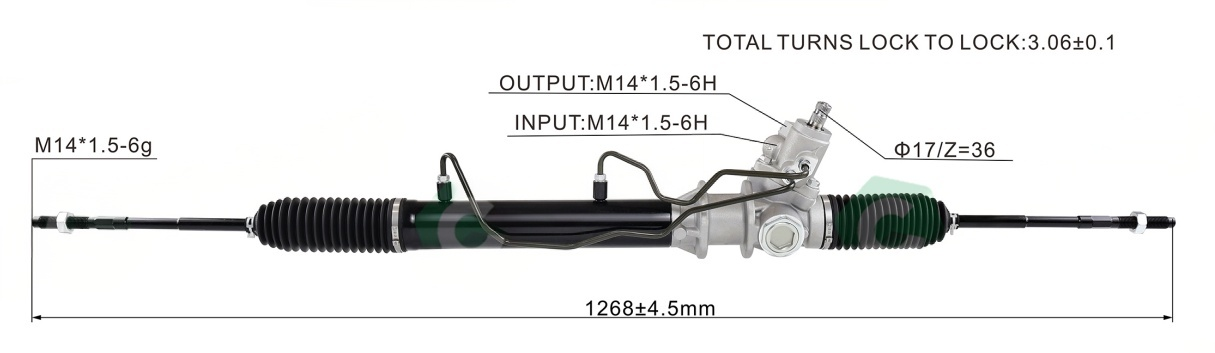 QX4 JR50 PATHFINDER Hydraulic Power Steering Rack | KITLAMT