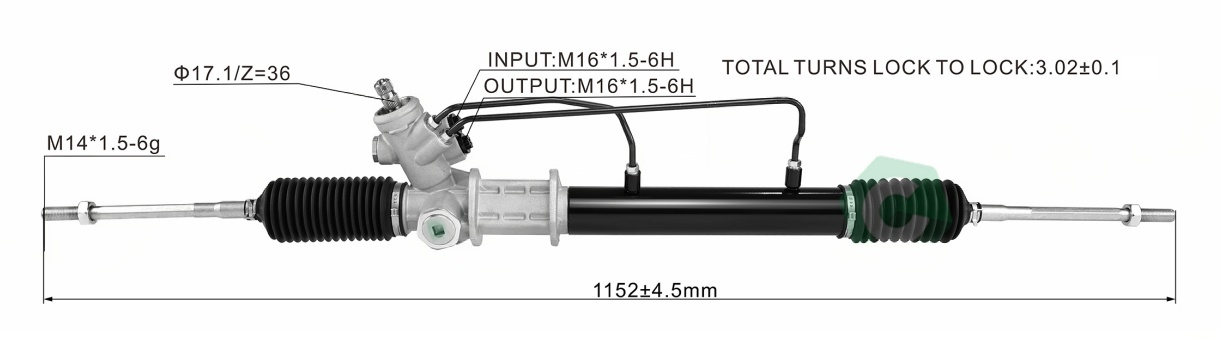 Mazda 626 III (GD) 1987-1992 Hydraulic Power Steering Rack | KITLAMT