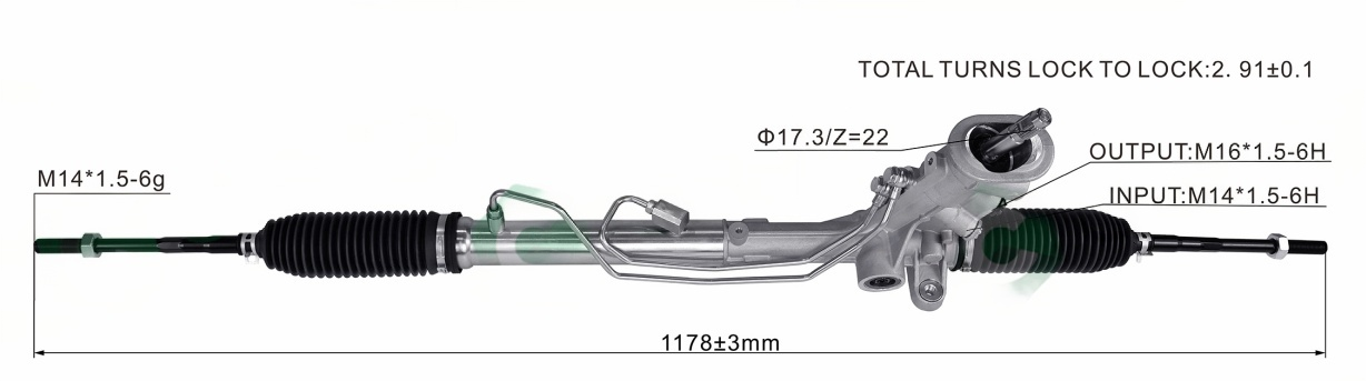 Volkswagen Polo 6R 2009-2014 Hydraulic Power Steering Rack | KITLAMT