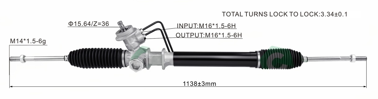 Kia Sephia Hydraulic Power Steering Rack | KITLAMT