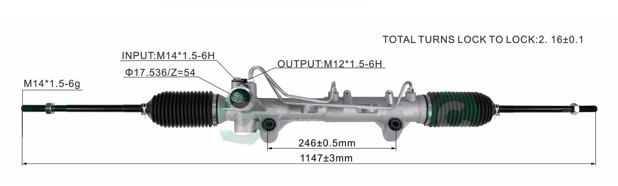 Fiat DOBLO  2001- Hydraulic Power Steering Rack | KITLAMT