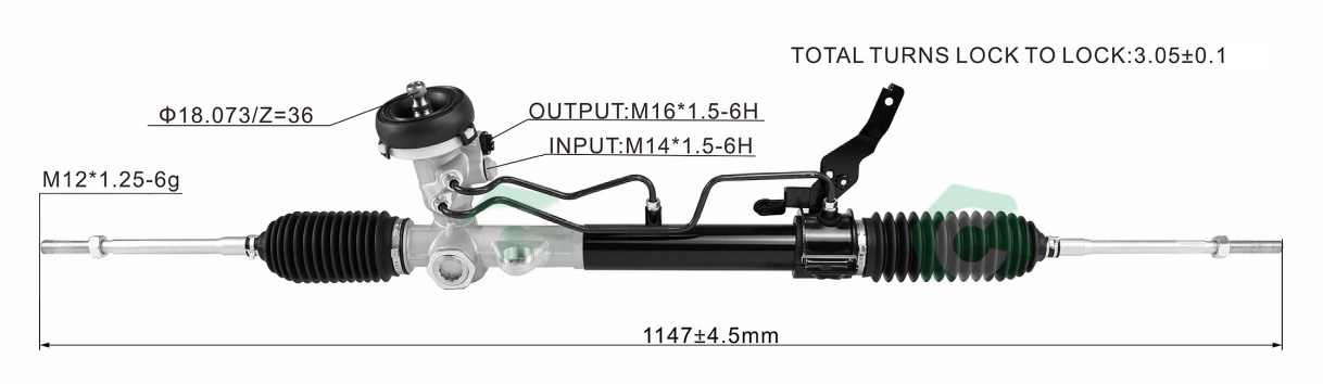 KIA PICANTO Hydraulic Power Steering Rack | KITLAMT