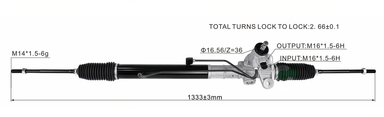 酷派劳恩斯09-13 Hydraulic Power Steering Rack | KITLAMT