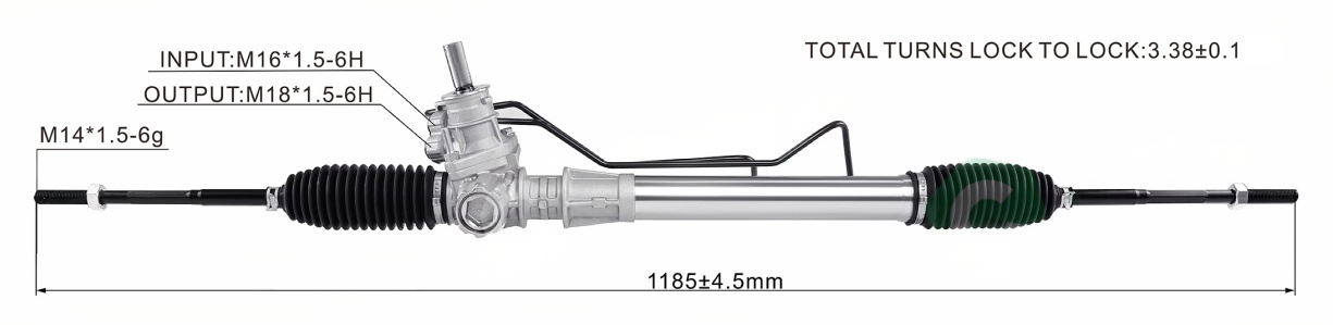 Renault Clio II 1998- Hydraulic Power Steering Rack | KITLAMT