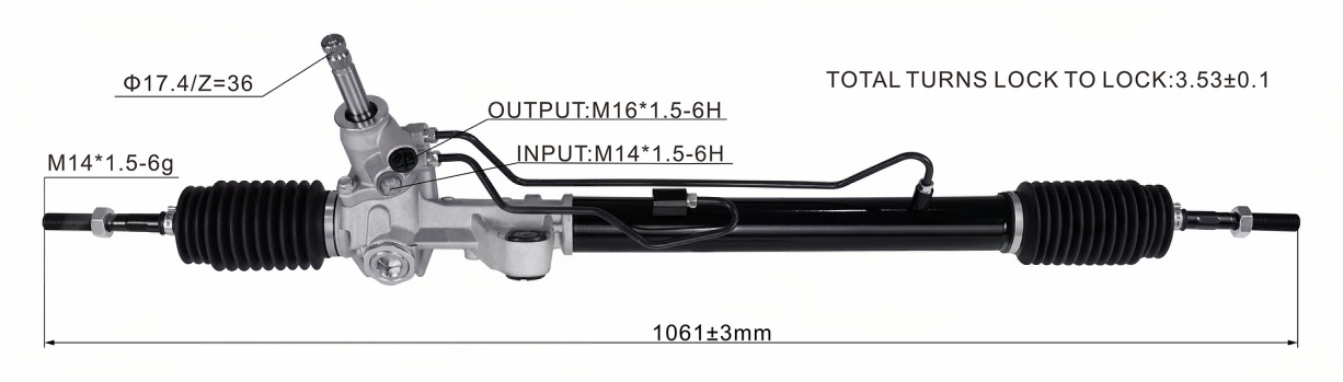 Honda CIVIC EK3 Hydraulic Power Steering Rack | KITLAMT