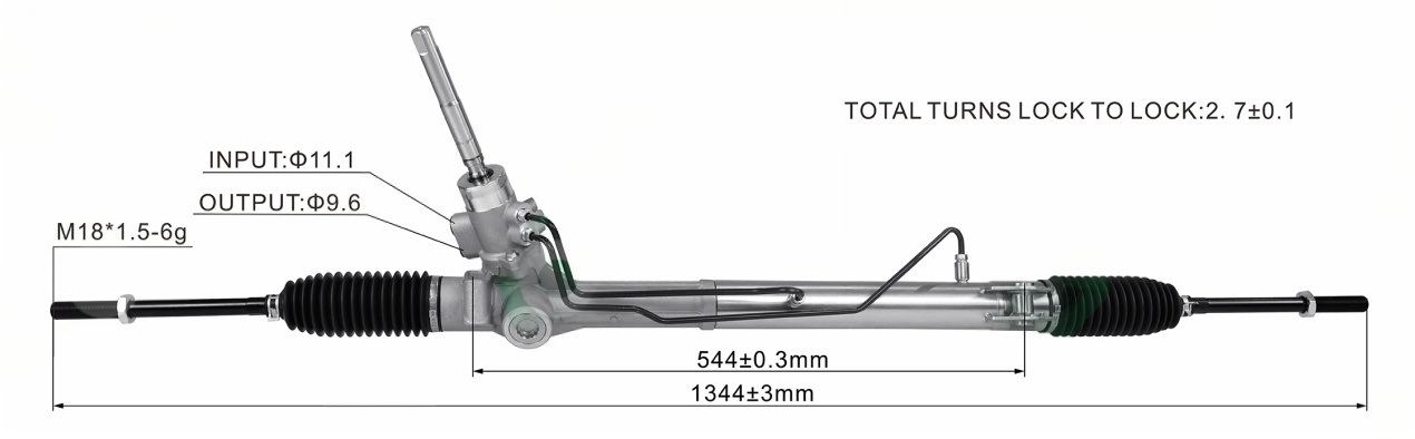 FORD MONDEO Mk4 2007-2015 Hydraulic Power Steering Rack | KITLAMT