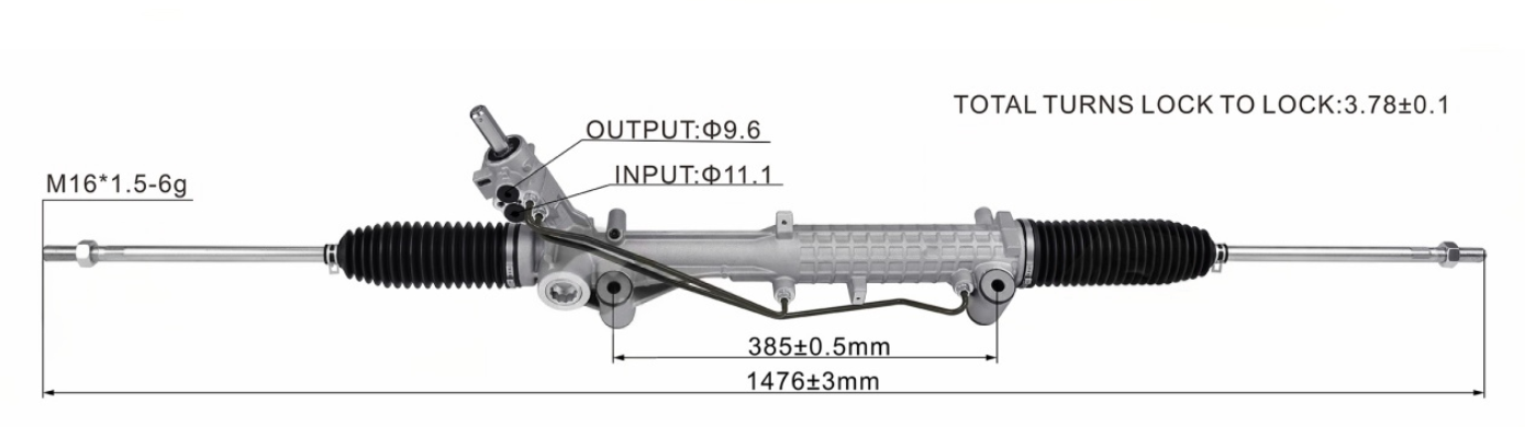 FORD TRANSIT 2006-2014 Hydraulic Power Steering Rack | KITLAMT