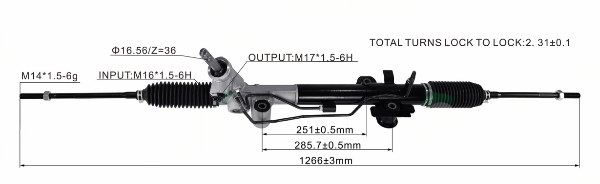 Mitsubishi Lancer 2008-2015 CZ4A.EVO 4WD Hydraulic Power Steering Rack | KITLAMT