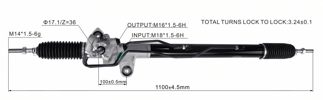 Honda ELYSION SA15 Hydraulic Power Steering Rack | KITLAMT