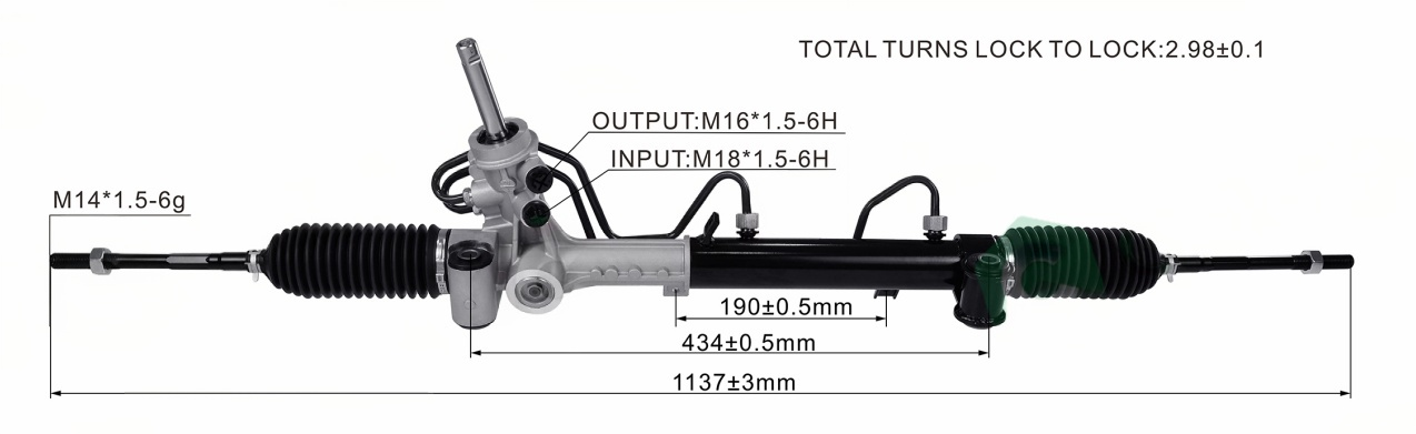 OPEL ASTRA 1998-2009 Hydraulic Power Steering Rack | KITLAMT