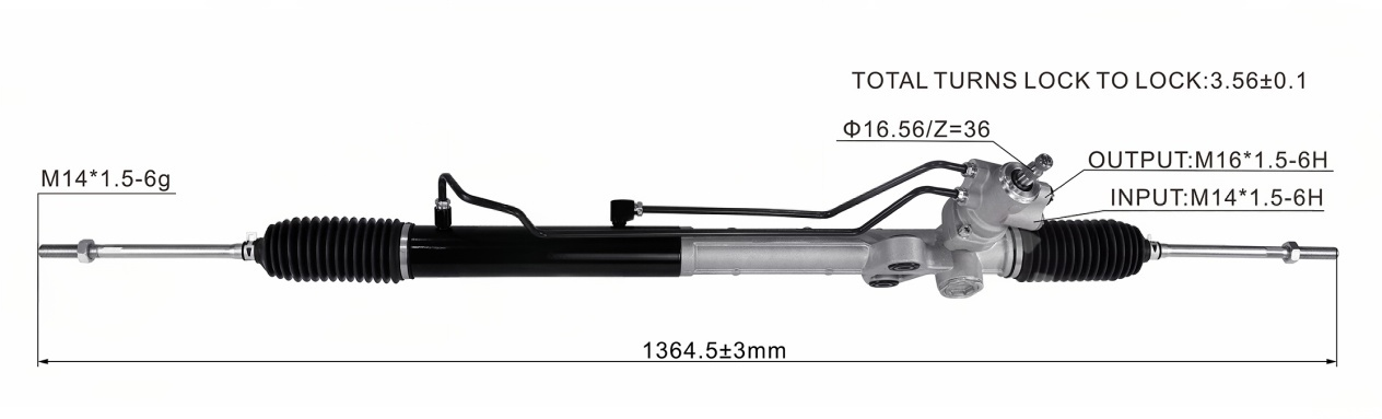 HYUNDAI LIBERO  H1 03-04 Hydraulic Power Steering Rack | KITLAMT