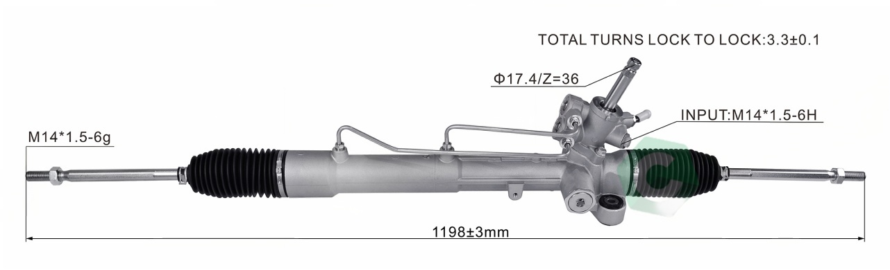 Honda RF3 4WD Hydraulic Power Steering Rack | KITLAMT