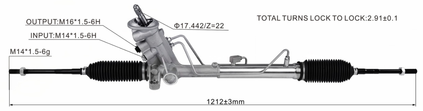 VW  polo 2009- Hydraulic Power Steering Rack | KITLAMT