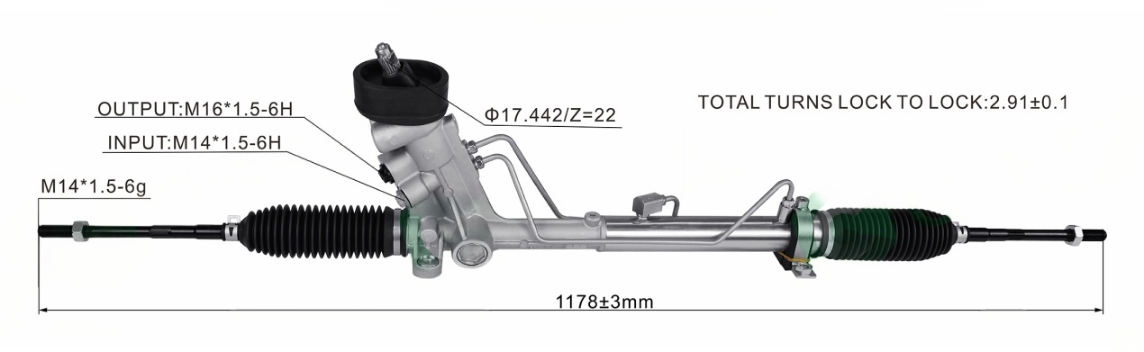 SKODA FABIA 2006-2014 Hydraulic Power Steering Rack | KITLAMT