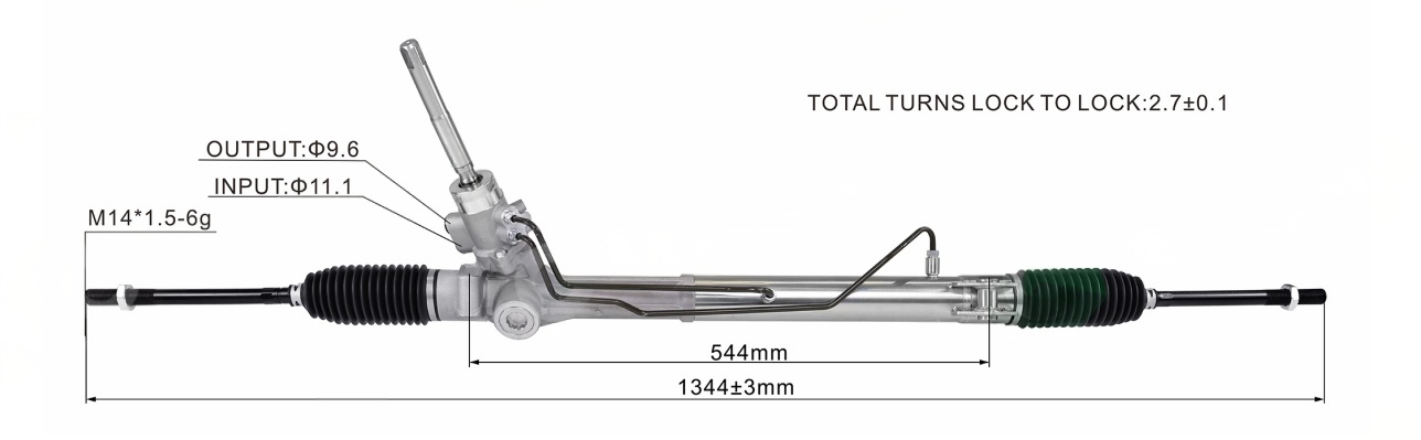 Ford galaxy ii 2006-2015 Hydraulic Power Steering Rack | KITLAMT