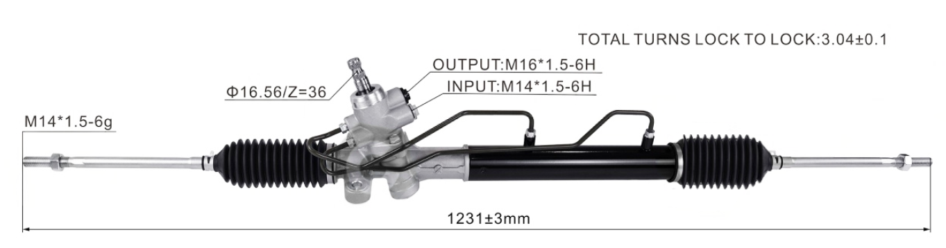 HYUNDAI GETZ 2002-2005 Hydraulic Power Steering Rack | KITLAMT
