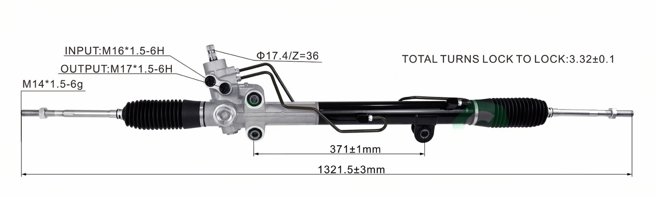 Mahidra Scorpio New Model Hydraulic Power Steering Rack | KITLAMT