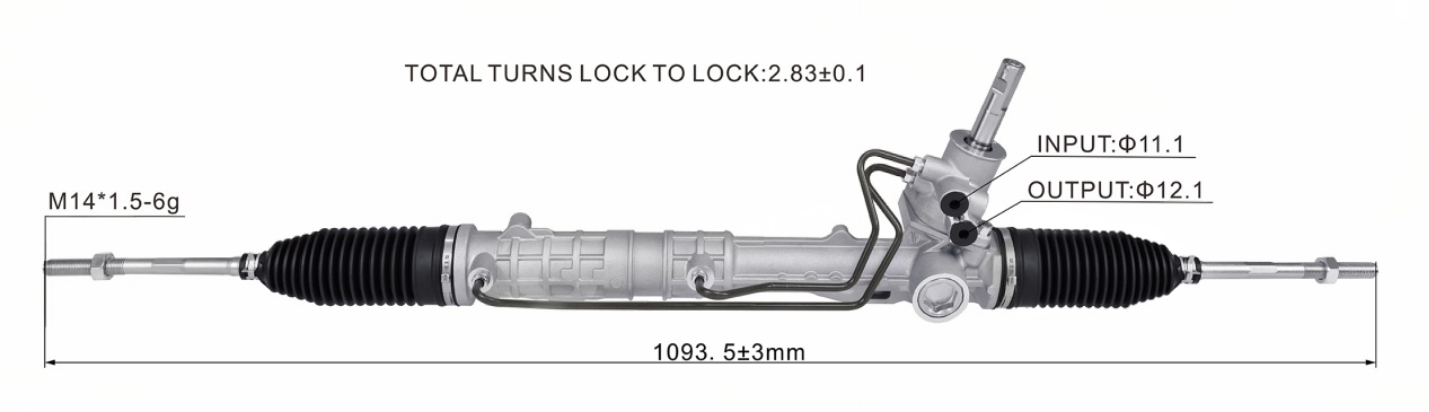 CITROEN BERLINGO Box Body/MPV (B9) 1.6 2008- Hydraulic Power Steering Rack | KITLAMT