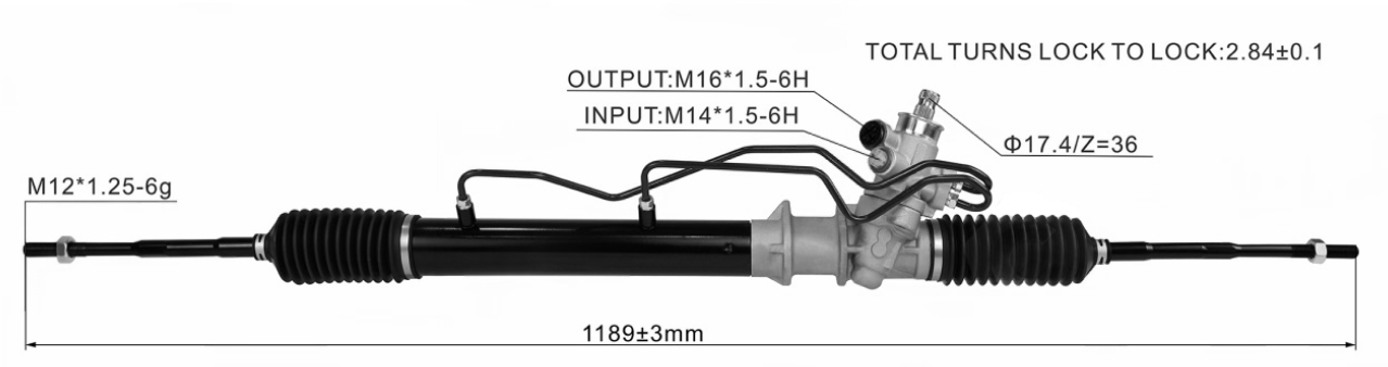 NISSAN ALTIMA 1998-2001 Hydraulic Power Steering Rack | KITLAMT