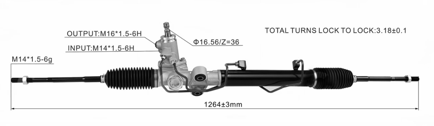 CHRYSLER SEBRING 2001 Hydraulic Power Steering Rack | KITLAMT