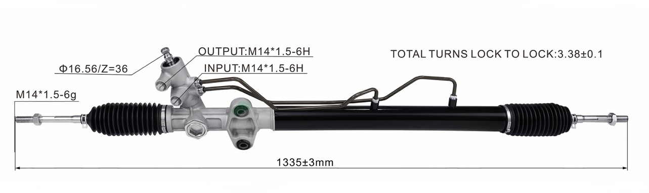 KIA SEDONA 2002-2005 Hydraulic Power Steering Rack | KITLAMT