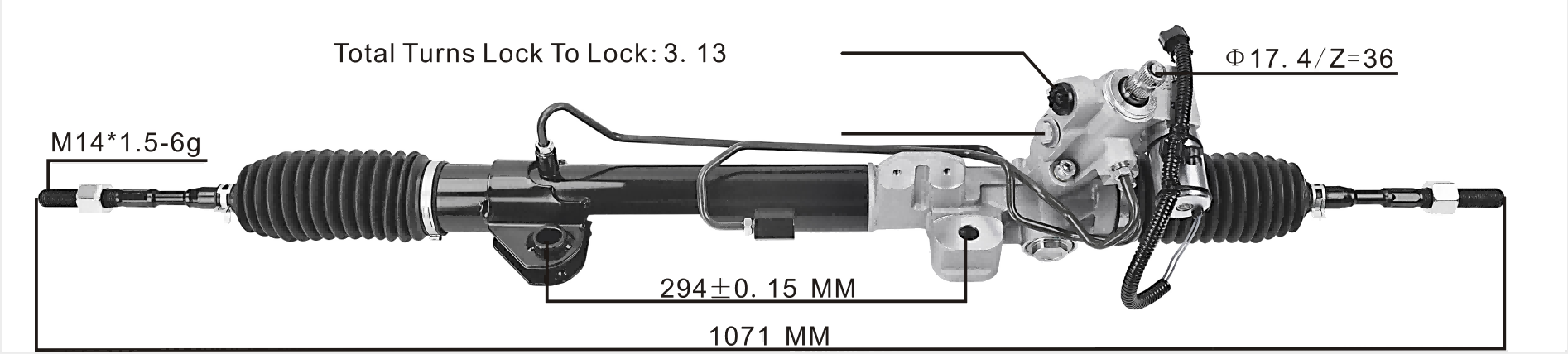 Nissan Teana 2008- Electric Hydraulic Power Steering Rack | KITLAMT