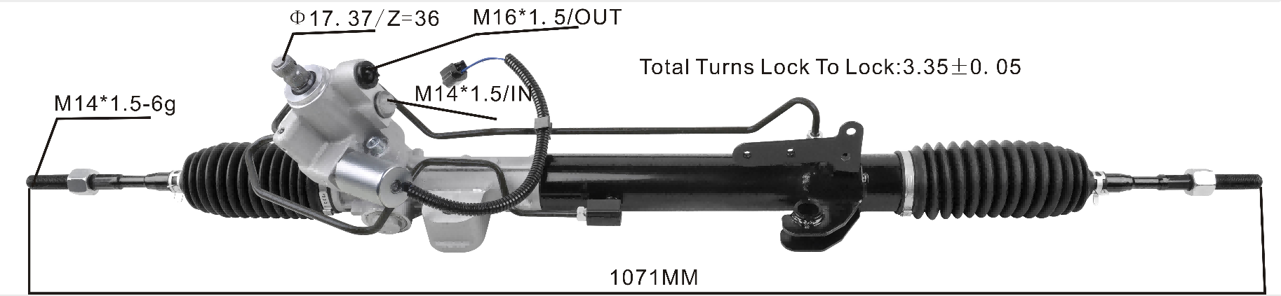 Nissan Steering Rack 49001JN00C；49001JN00B | KITLAMT