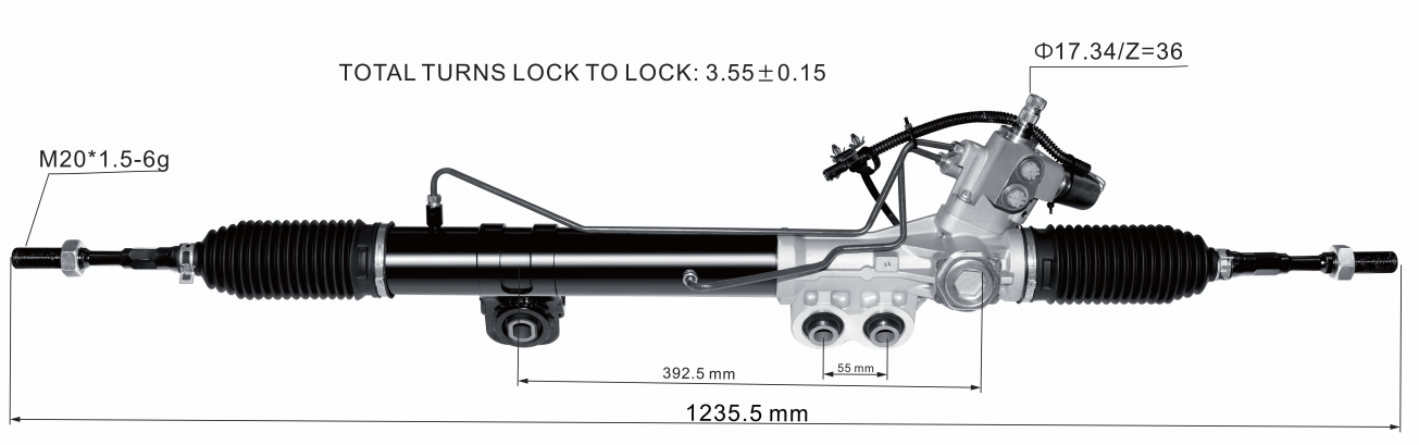 Nissan Steering Rack 49001-1LB3B | KITLAMT