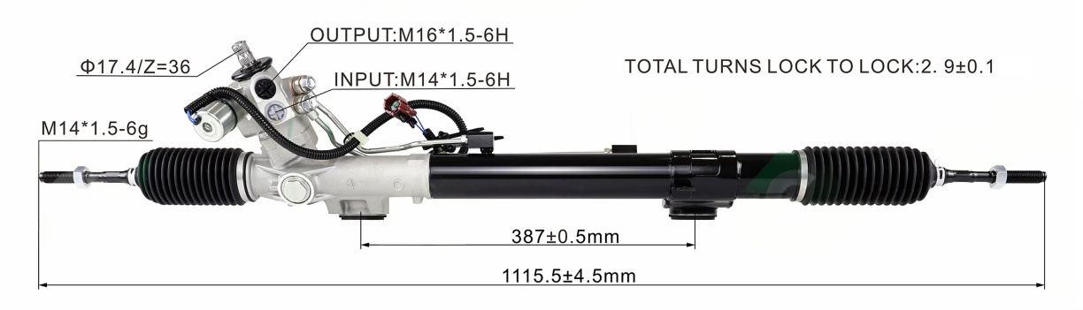 INFINITI EX35 2008-2012 Hydraulic Power Steering Rack | KITLAMT