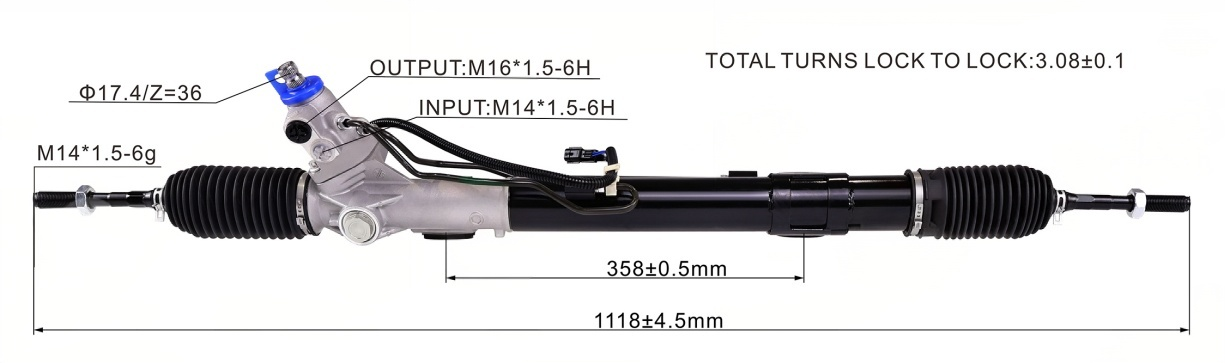 Nissan Y51 Q70 VQ37 VK56 Hydraulic Power Steering Rack | KITLAMT
