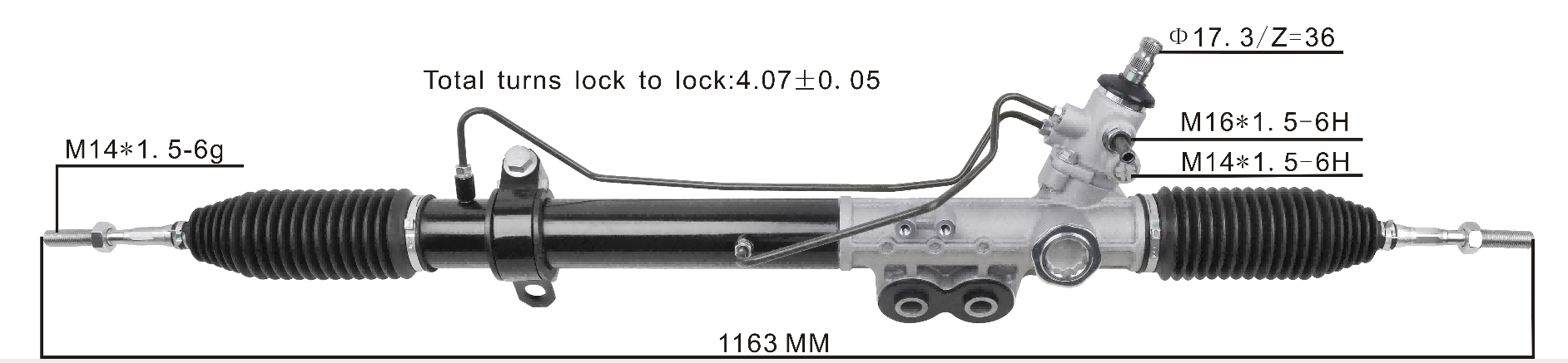 Nissan Navara D40 2004- Hydraulic Power Steering Rack | KITLAMT