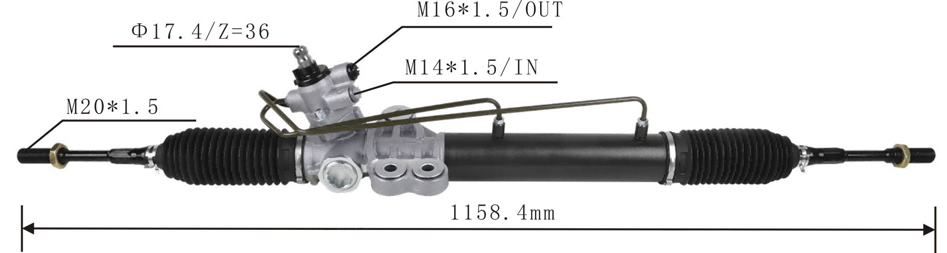 Nissan Urvan E25 2001- Hydraulic Power Steering Rack | KITLAMT