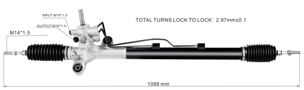 Honda Accord 2003- Hydraulic Power Steering Rack | KITLAMT