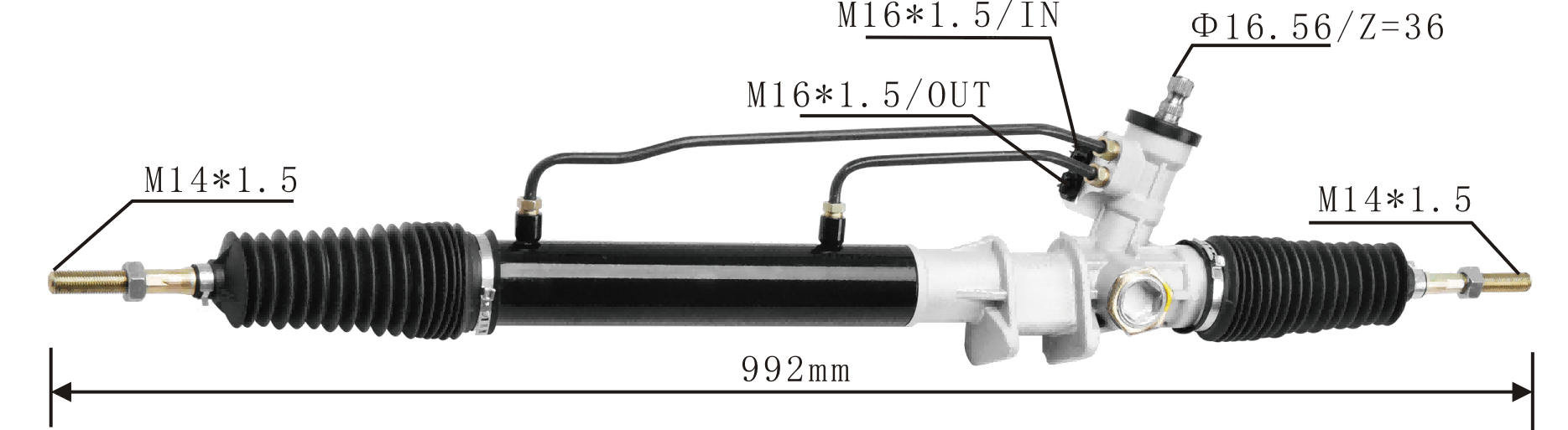 Kia Bongo 1995- Hydraulic Power Steering Rack | KITLAMT