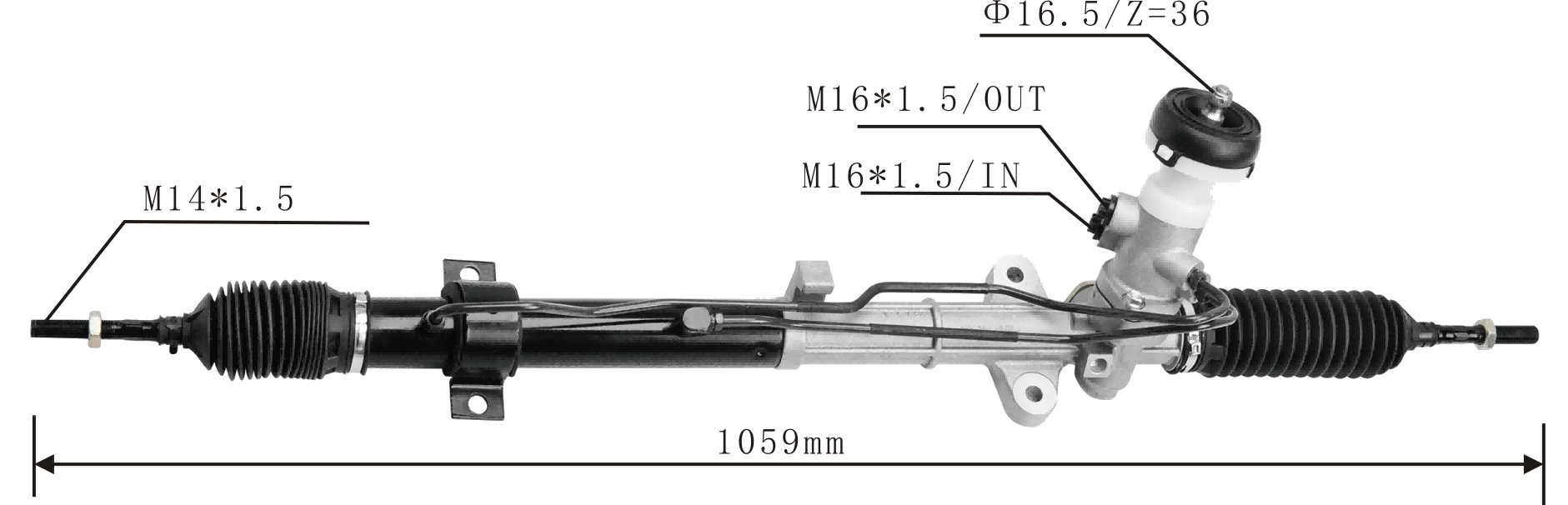 Hyundai Elantra 2006-2010 Hydraulic Power Steering Rack | KITLAMT