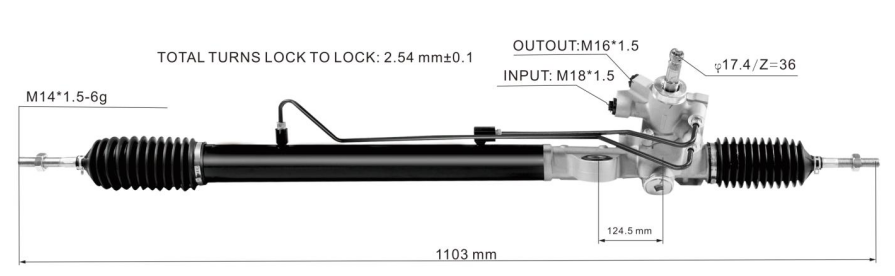 Honda Accord 2008- Hydraulic Power Steering Rack | KITLAMT
