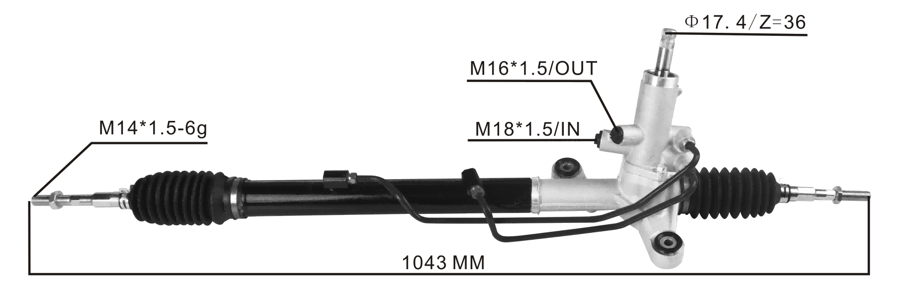 Honda Civic FA1 2006- Hydraulic Power Steering Rack | KITLAMT
