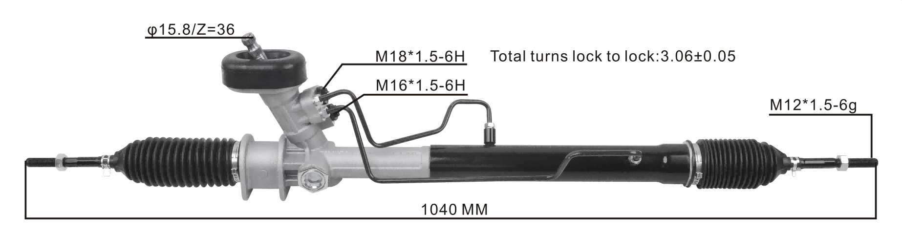 Chevrolet Aveo 2003- Hydraulic Power Steering Rack | KITLAMT