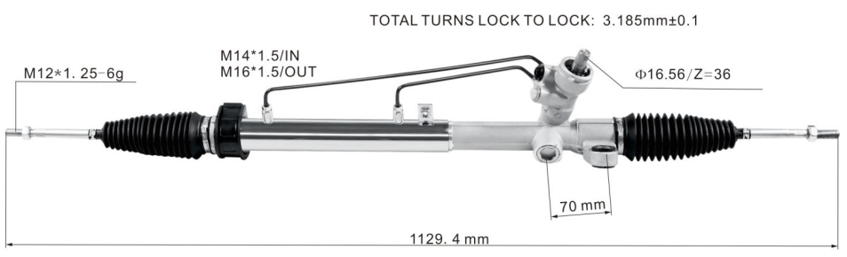 Perodua Myvi 2005- Hydraulic Power Steering Rack | KITLAMT