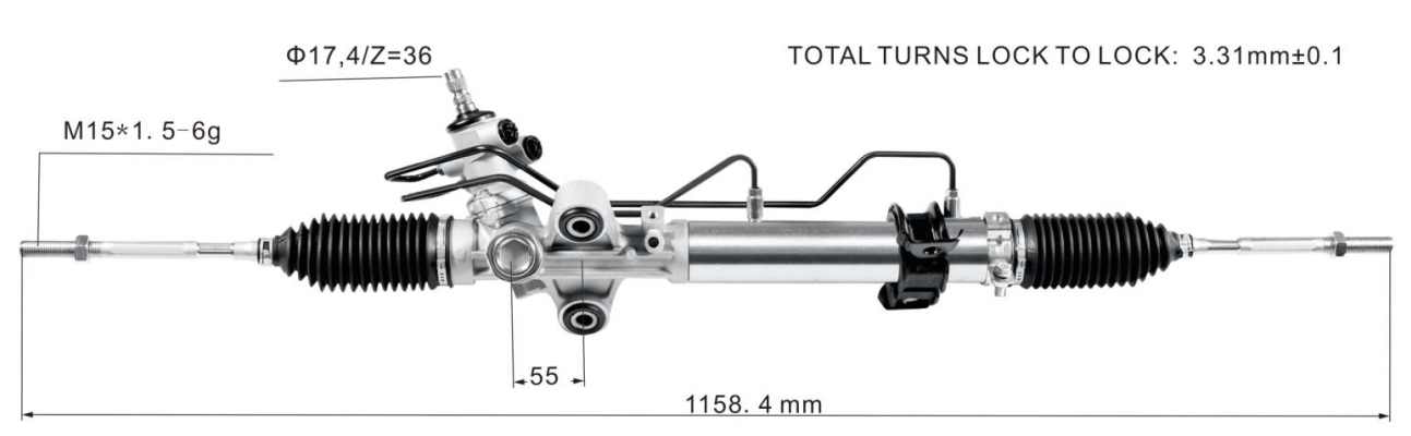 Toyota Hiace 2005- (Short Body) Hydraulic Power Steering Rack | KITLAMT