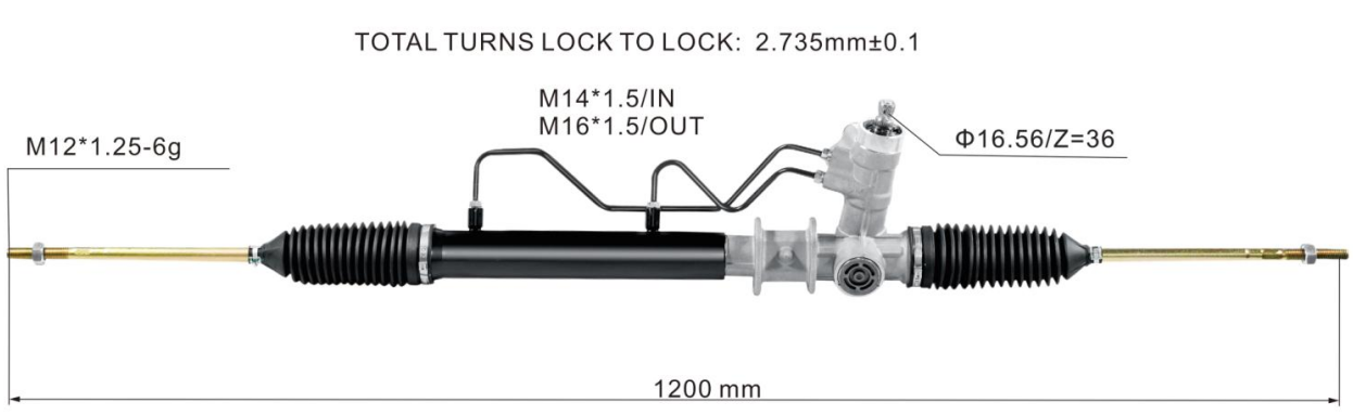 Proton Wira Hydraulic Power Steering Rack | KITLAMT