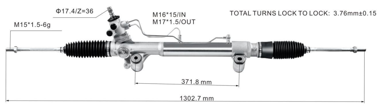 Toyota Hilux 4WD 2005-2015 Hydraulic Power Steering Rack | KITLAMT