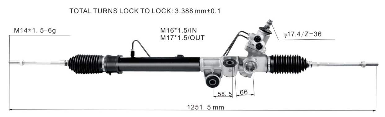 Isuzu D-Max 2WD 2002- Hydraulic Power Steering Rack | KITLAMT