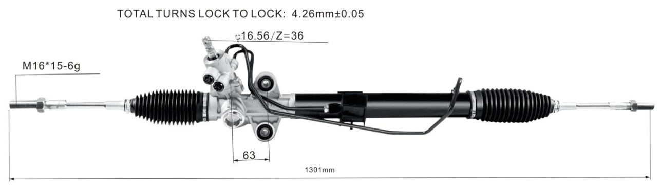 Mitsubishi Triton 2WD 2005- Hydraulic Power Steering Rack | KITLAMT