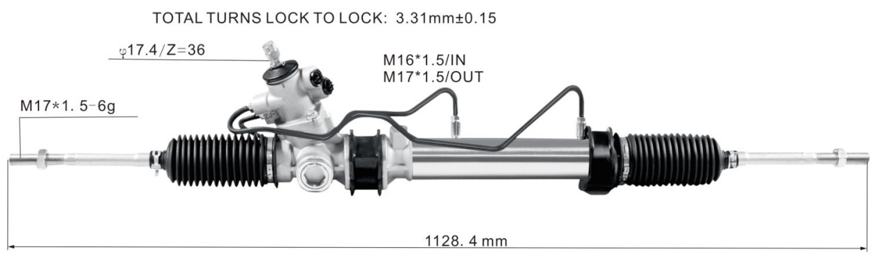 Toyota Hiace Van 3Y/4Y 1987-2007 Hydraulic Power Steering Rack | KITLAMT