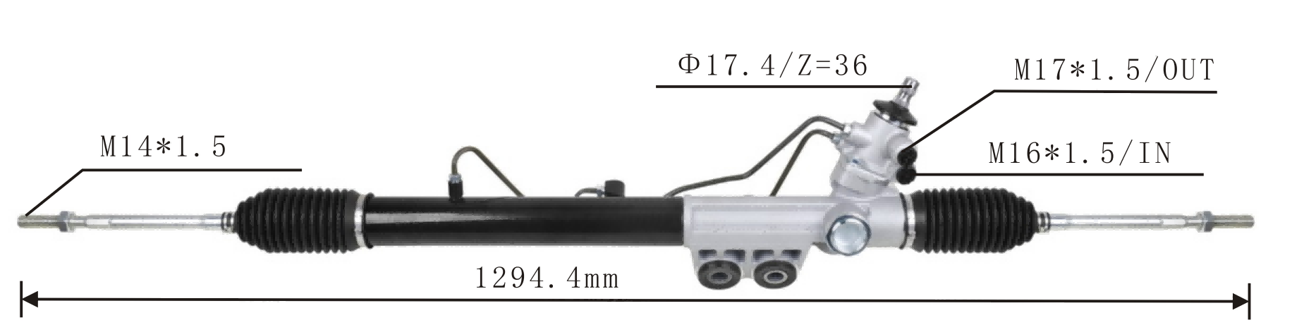 Isuzu D-Max 2WD 2012- Hydraulic Power Steering Rack | KITLAMT