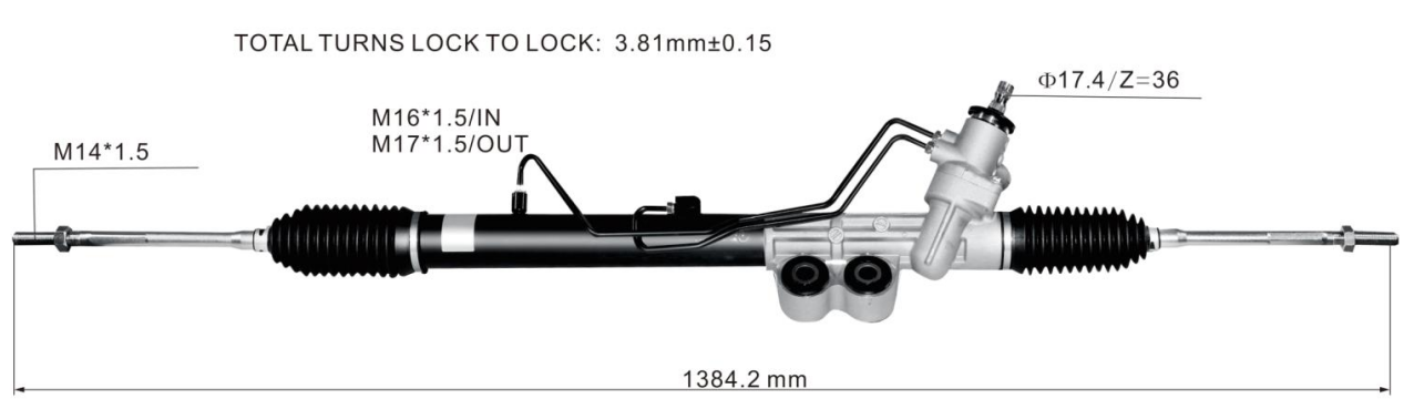 Isuzu D-Max 2WD 2012- Hydraulic Power Steering Rack | KITLAMT