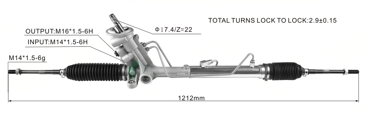 Volkswagen Polo 1.6L/2.0L 2003- Hydraulic Power Steering Rack | KITLAMT
